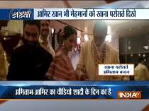 Aamir Khan, Amitabh Bachchan spotted serving food to guests at Isha Ambani’s wedding