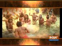Prayagraj: Saints of Shahi Akhadas take a holy dip in river Ganga on the occasion of ‘Shahi Snan’