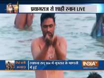 Lakhs of devotees take a holy dip in river Ganga on the occasion of ‘Shahi Snan’ at Kumbh Mela