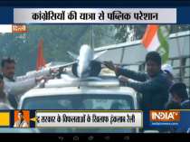 Huge traffic jam at Delhi-Noida border as Indian Youth Congress holds 