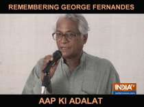 George Fernandes in Aap Ki Adalat: Journey from trade union leader to Defence Minister