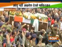 Mortal remains of martyr Major Chitresh Singh Bisht brought to his residence in Dehradun