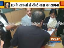 Robert Vadra appears before ED in a money laundering case, Priyanka Gandhi accompanied him