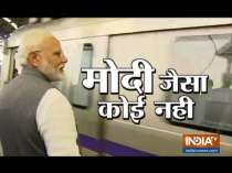 PM Modi takes Delhi Metro ride to ISKCON temple interacts with people on the way