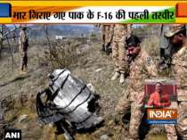 Picture of portion of downed Pakistani Air Force jet F-16 surfaces on social media