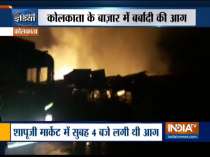 Fire brakes out at Shapoorji market in New Town area of Kolkata