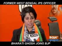 Former IPS officer Bharati Ghosh joins BJP, says the democracy has to be restored in West Bengal