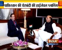 The High Commissioner of India to Pakistan Ajay Bisaria meets Home Minister Rajnath Singh