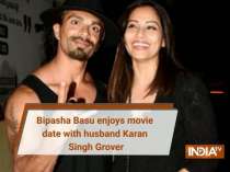 Pics: Bipasha Basu is all smiles with husband Karan Singh Grover at sister Vijayeta