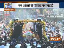 Last rite of CM Manohar parrikar begins,cremation of body to be done at SAG ground, Panji