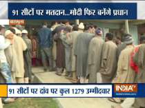 Lok Sabha Election 2019: People queue up outside polling booth in Baramula