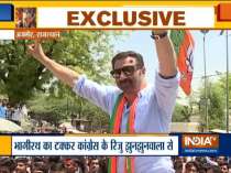 Actor Sunny Deol and Govinda hold a roadshow in Rajasthan