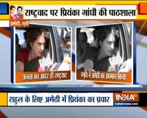 Priyanka Gandhi campaigns for Rahul Gandhi in Amethi, slams Smriti Irani