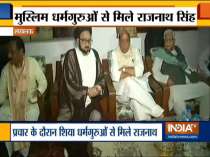 Rajnath Singh meets Muslim clerics in Lucknow