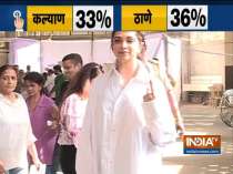 Actor Ranbir Kapoor, Preity Zinta and Deepika Padukone cast their vote in Mumbai