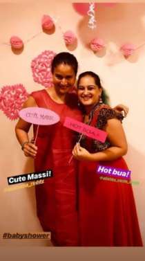 Sameera Reddy celebrates baby shower in style with friends and family