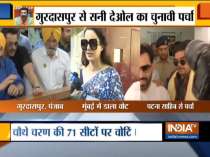 General election, Phase 4: Kangana Ranaut casts her vote