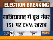Polling at booth no 151 in Ghaziabad could not be resumed due to faulty EVM