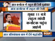 Congress president Rahul Gandhi to address 5 rallies in Karnataka today