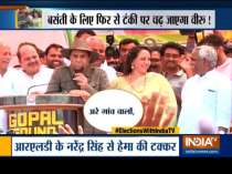 Actor Dharmendra campaigns for BJP leader Hema Malini in Mathura, urges people to vote her