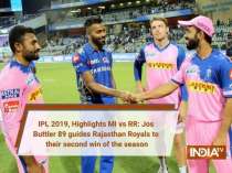 IPL 2019, MI vs RR: Jos Buttler 89 guides Rajasthan Royals to their second win of the season