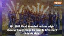IPL 2019 Final: Mumbai Indians edge Chennai Super Kings by 1 run to lift record 4th IPL title