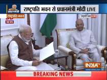 PM Modi has meet President Kovind and staked claim to form a new government