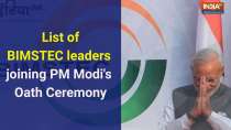 List of BIMSTEC leaders joining PM Modi