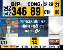 Lok Sabha Election Results 2019:"India wins yet again," tweets Prime Minister Narendra Modi