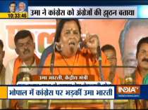 Lok Sabha Elections 2019: BJP leader Uma Bharti takes on Congress