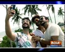 Rohit Reddy, Pearl Puri and Aly Goni in Goa