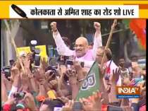 Bharatiya Janata Party (BJP) President Amit Shah holds a mega roadshow in Kolkata