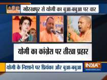 Yogi Adityanath takes on Priyanka Gandhi in Gorakhpur rally