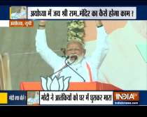 PM Modi addresses a rally in Ayodhyam vows to destroy terrorism