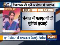 Priyanka Gandhi attacks BJP for vandalising Vidyasagar statue in Bengal