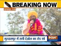 LS polls 2019: Sunny Deol holds road show in Gurdaspur,Punjab