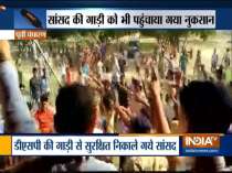 Clash between two groups at a polling booth in Bihar