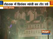 Priyanka Gandhi holds a roadshow, campaigns for Deepender Singh Hooda in Rohtak