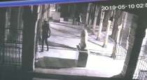 CCTV footage show robbers inside Mumbai temple