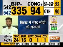 Opposition swept away under Modi wave, BJP leads on 22 seats in Bihar