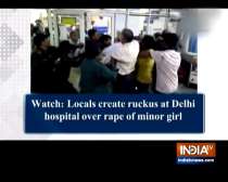Watch: Locals create ruckus at Delhi hospital over rape of minor girl