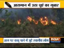 Massive fire continue to rage and spread in forests near Chamoli