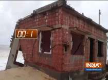 House collapses due to cyclone Vayu