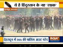 Uttarakhand: Cadets at the IMA in Dehradun celebrate after their passing out parade