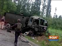 Terrorists target army vehicle with IED blast in Pulwama