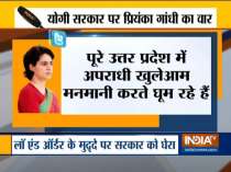 Priyanka Gandhi takes a dig at Yogi government
