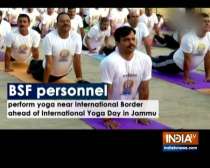 Ahead of International Yoga Day, BSF personnel performed yoga near International Border