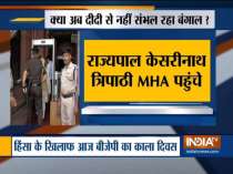 West Bengal Governor Keshari Nath Tripathi arrives to meet Home minister Amit Shah