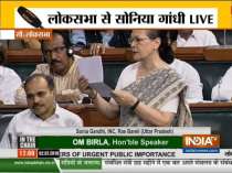 Sonia Gandhi questions privatisation of rail factories in Lok Sabha