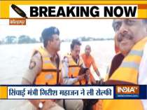 BJP minister courts controversy, takes selfie videos while touring flood-affected areas in Kolhapur